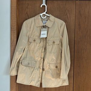 Aspesi khaki light wind breaker jacket!